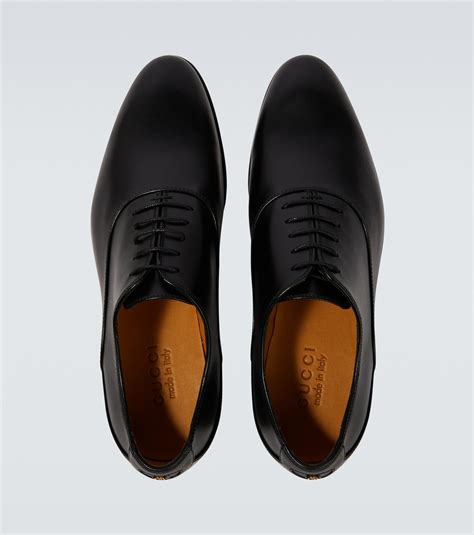 Gucci Double G Leather Derby Shoes .